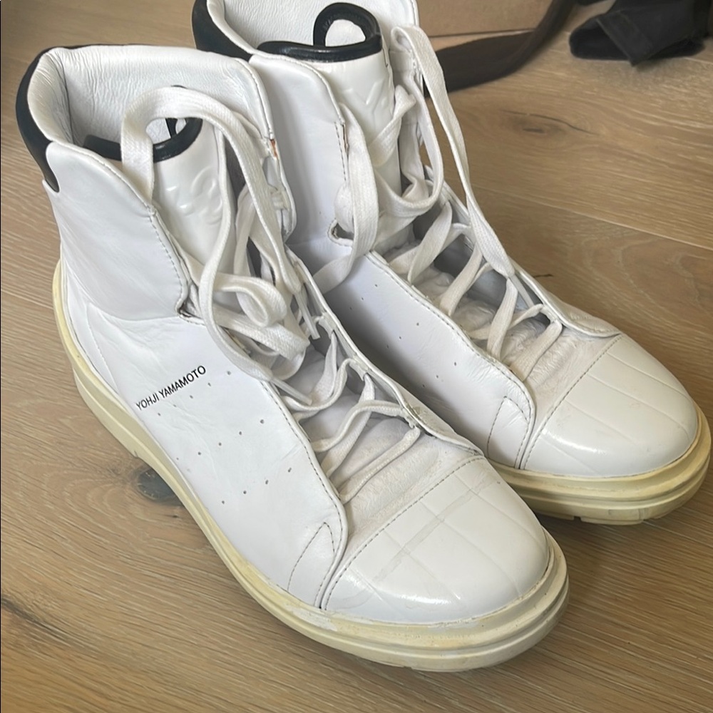 Yohji Yamamoto White High-Top Sneakers *FINAL SALE*
